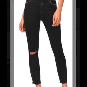 Abercrombie curve love super skinny ankle high rise jeans